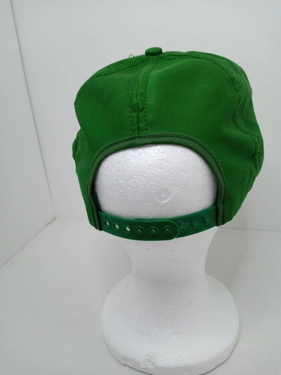 Vintage 80s John Deere Black Flat Bill 