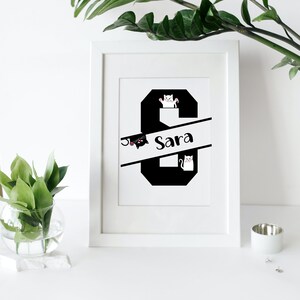 Affiche de Sara, cadeau pour Sara
