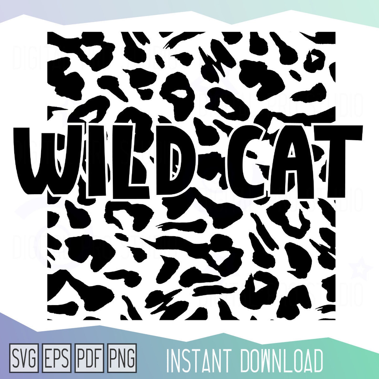Leopard print SVG files for cricut stickers vinyl decal Etsy