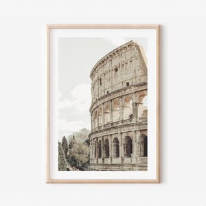 Rome Prints Set of 3 – Italian Wall Art, Colosseum Trevi Fountain St Peter’s Basilica, Roman Architecture Photography, City Travel Decor image 12