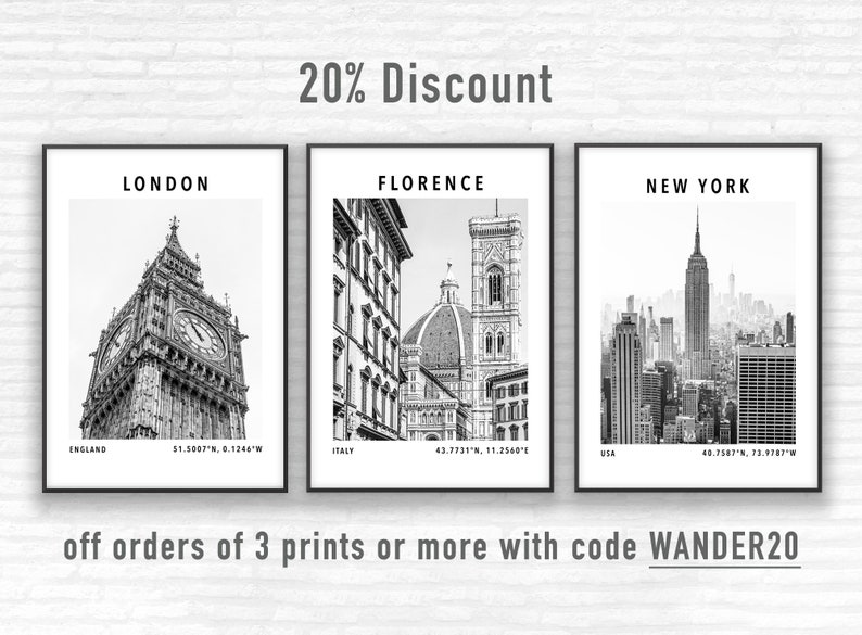urban wall art Rockefeller Center New York print New York poster modern home decor New York black and white photography prints