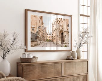 Cambridge University Print, Classic Architectural Wall Art Cambridge Street Photography, Graduation Gift