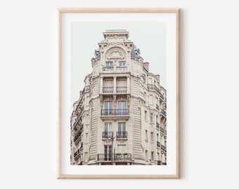 Paris photography, Parisian architecture print, Parisian decor, apartment building, Paris poster, French home decor