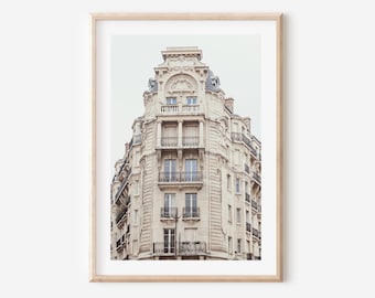 Paris Photography, Parisian Apartment Building, French Architecture Print, Parisian Neutral decor, French home decor