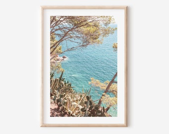 Spain wall art, Costa Brava poster, Mediterranean coastal wall art, beach photography, Spain print, European summer coastal decor