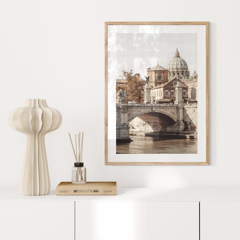 Rome Prints Set of 3 – Italian Wall Art, Colosseum Trevi Fountain St Peter’s Basilica, Roman Architecture Photography, City Travel Decor image 11