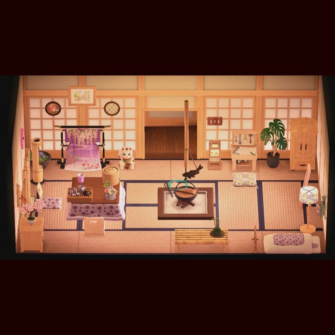 Japanes Tatami Wohnzimmer Möbel Set Animal Crossing neuen