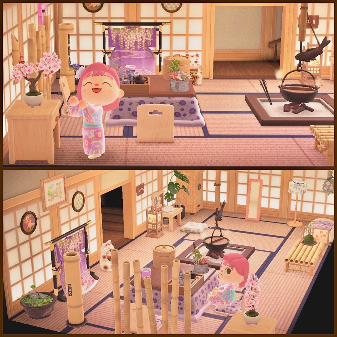 Japanes Tatami Wohnzimmer Möbel Set Animal Crossing neuen Etsy