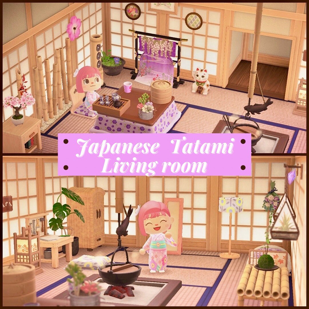 Japanes Tatami Wohnzimmer Möbel Set Animal Crossing neuen | Etsy