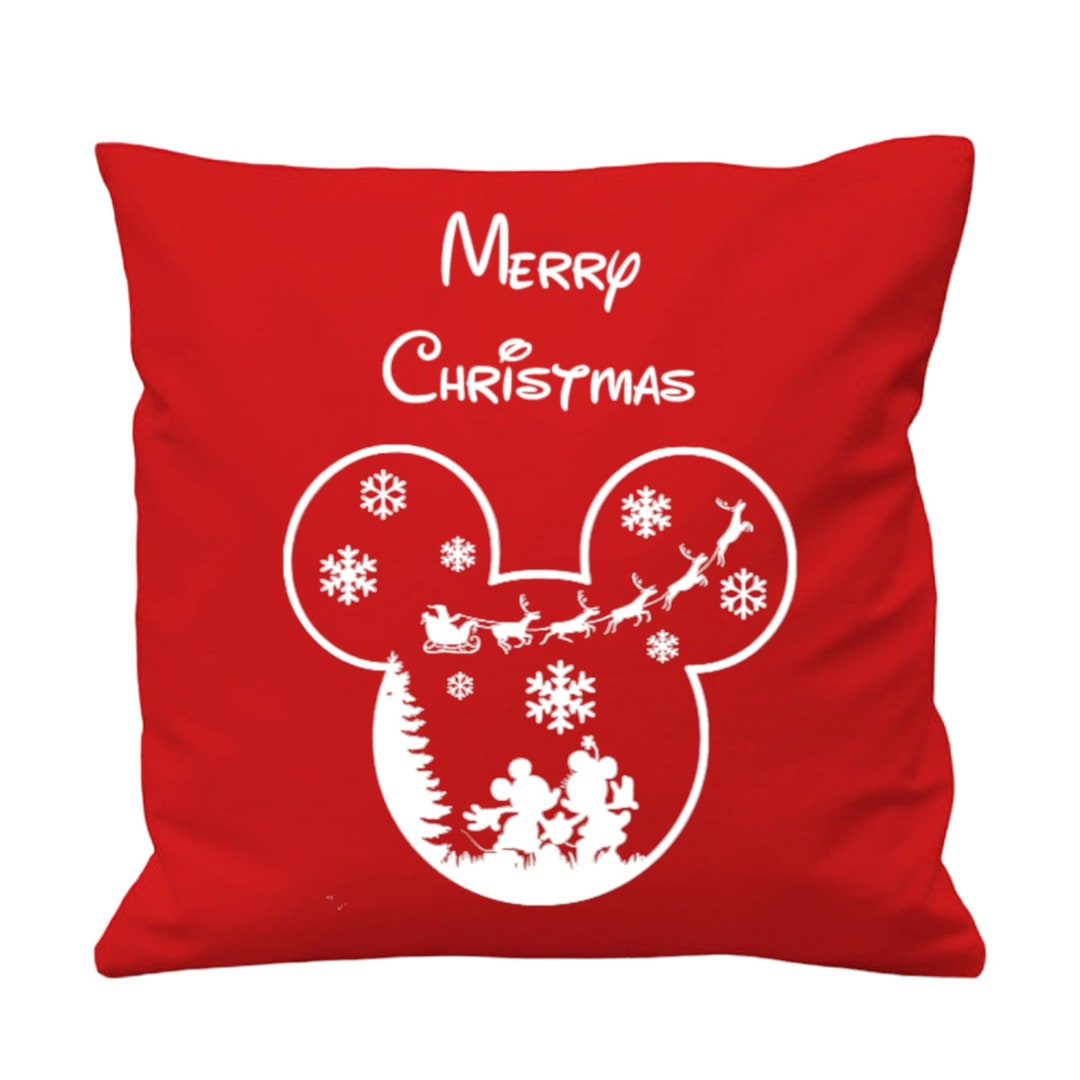 Set of 2 Christmas Disney Cushion Etsy
