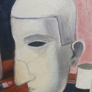 Painting made with oil colors. Copy by Carlo Carrà