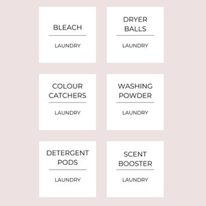 Laundry Labels, Printable, Editable Laundry Organisation Labels, A4 ...