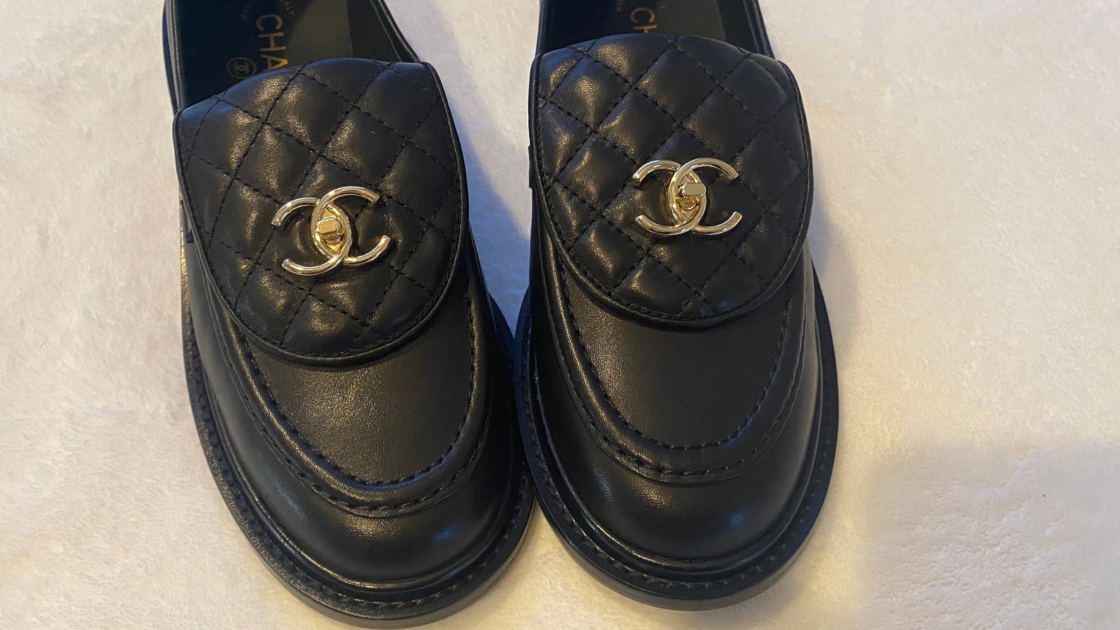 Chanel Flat Loafers Quilted Flap CC Logo 2020 2021 | Etsy