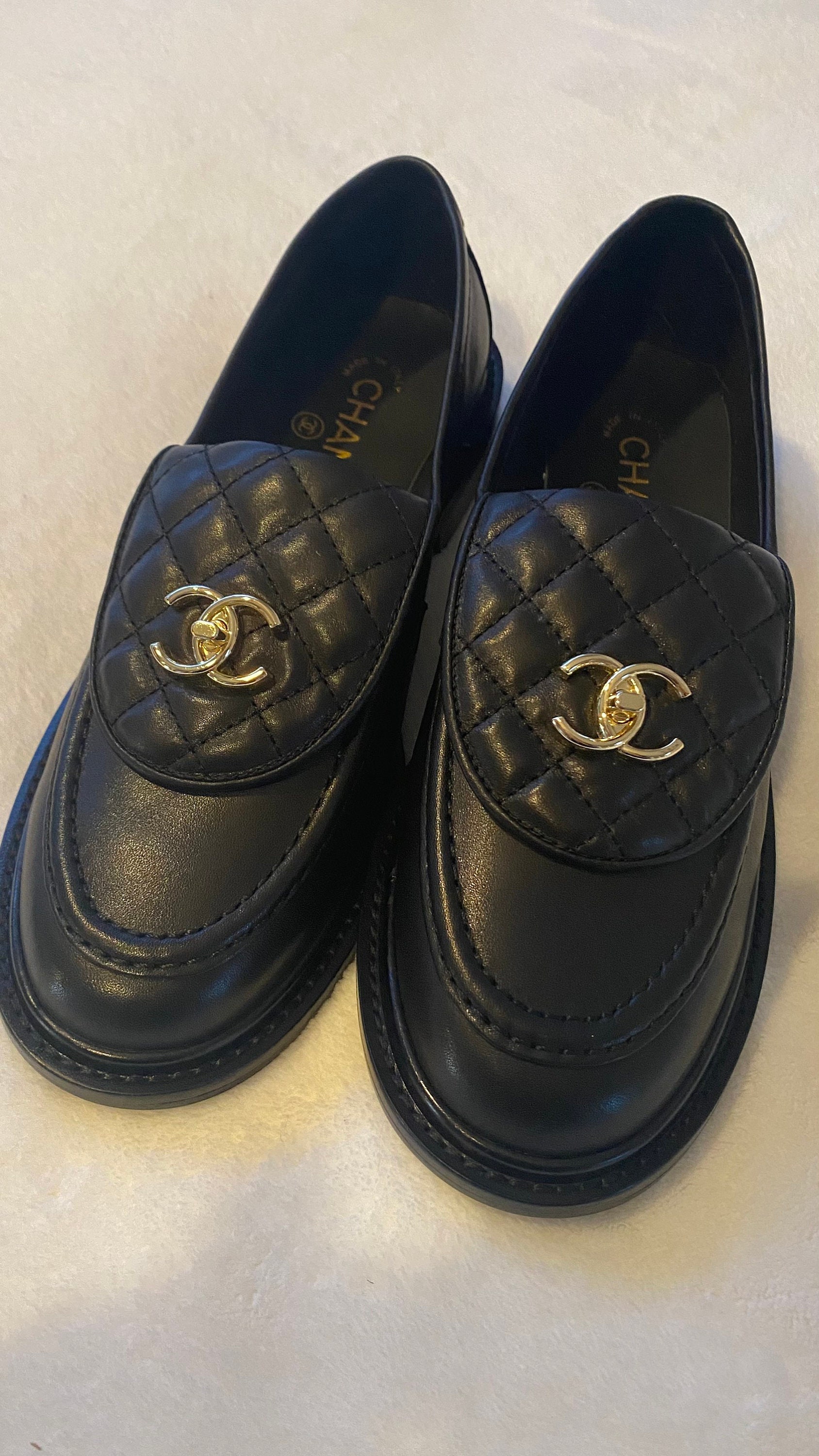 Chanel Flat Loafers Quilted Flap CC Logo 2020 2021 Etsy