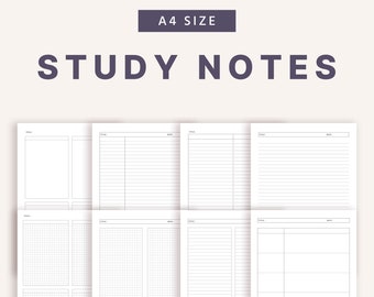 Mind-mapping Digital Files | Printable Lecture Notes, Simple Study Note ...