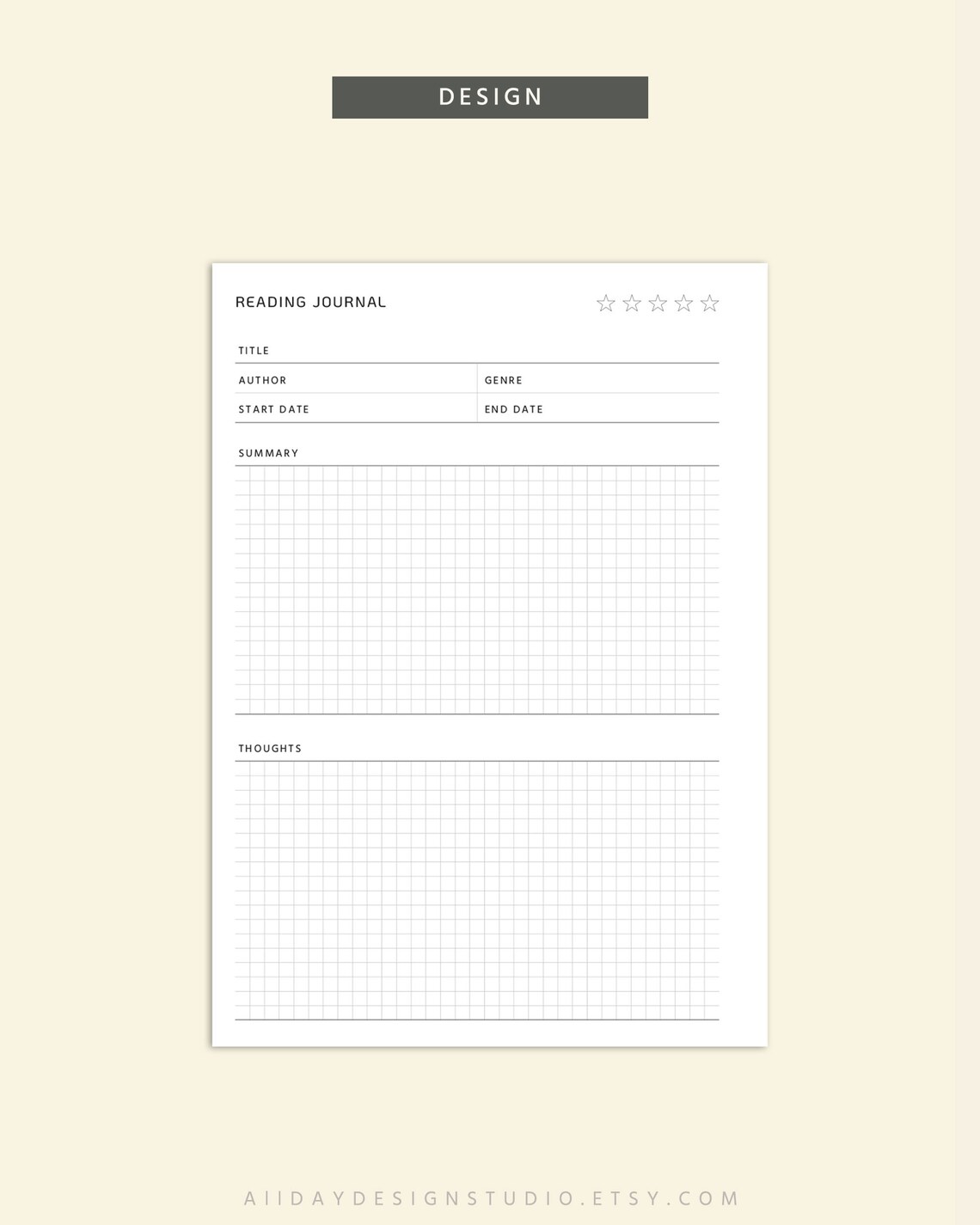 A5 Reading Journal Printable, Book Lovers Planner, Reading Journal ...