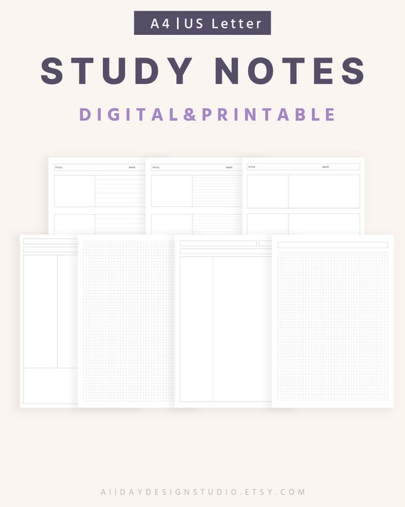 Note Taking Template, Online Note Taking