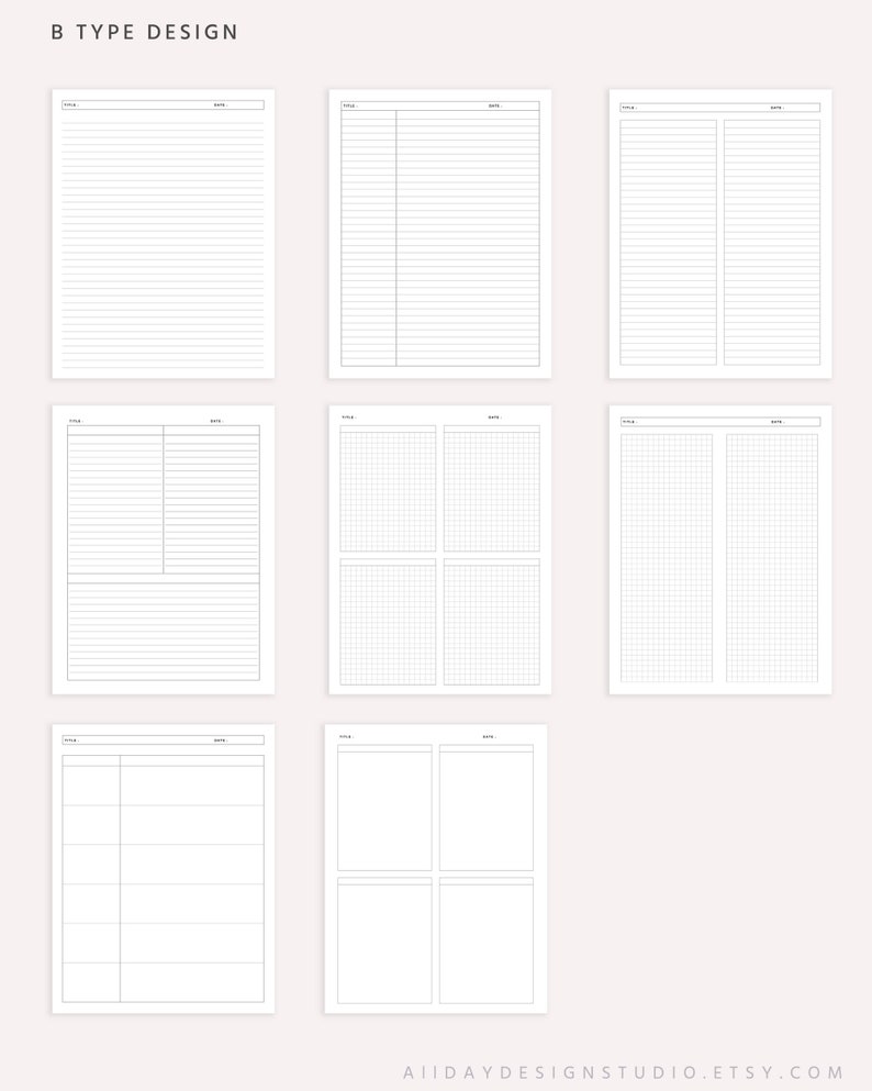 Study Notes Template, Class Notes Template, Lecture Notes Bundle, Lined ...