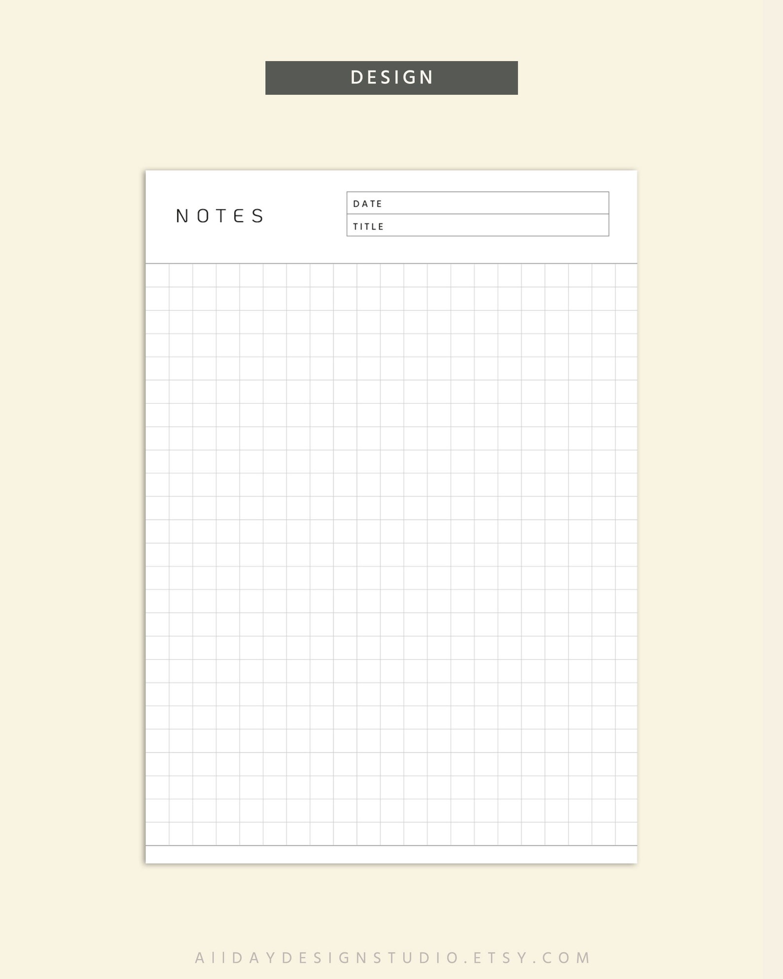 A5 Size Notes Paper, Lined, Grid Notes, Printable Study Note Template ...