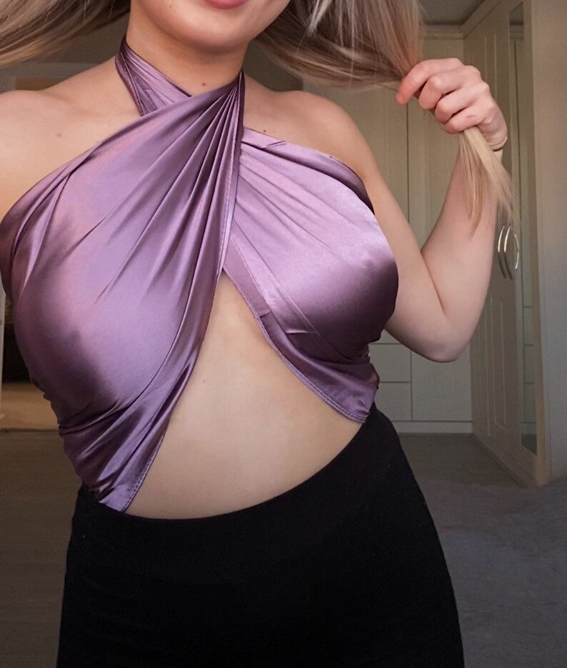 Lavender silk scarf