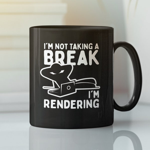 Filmmaker Mug, Filmmaking Mug, Cinematographer Gift, Movie Maker Gift - I'm Not Taking A Break Black Mug 11oz & 15oz