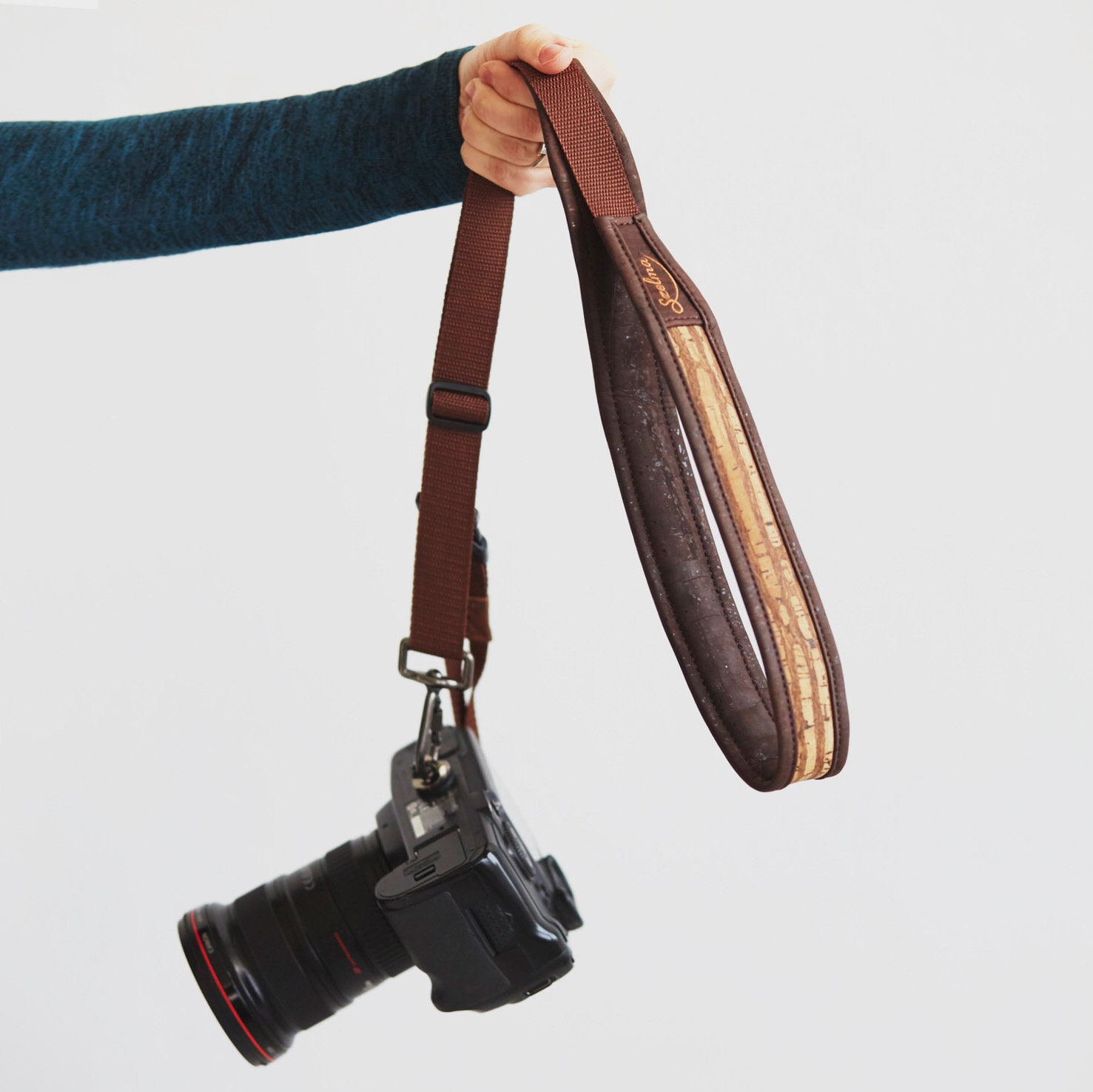 Vegan 'cork Leather' Camera Sling Strap Custom Logo Etsy