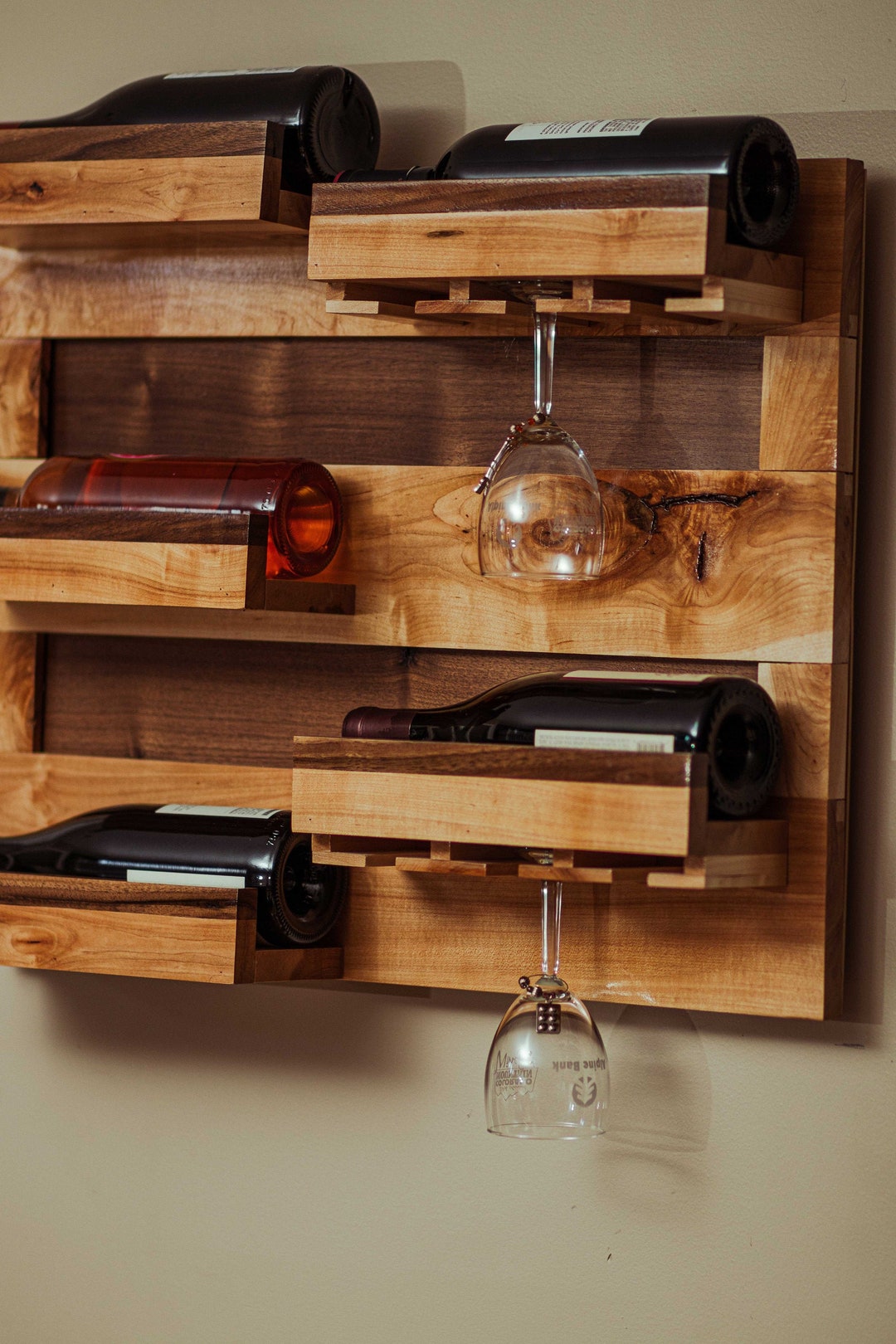 Handmade Wooden Wine Rack - Etsy