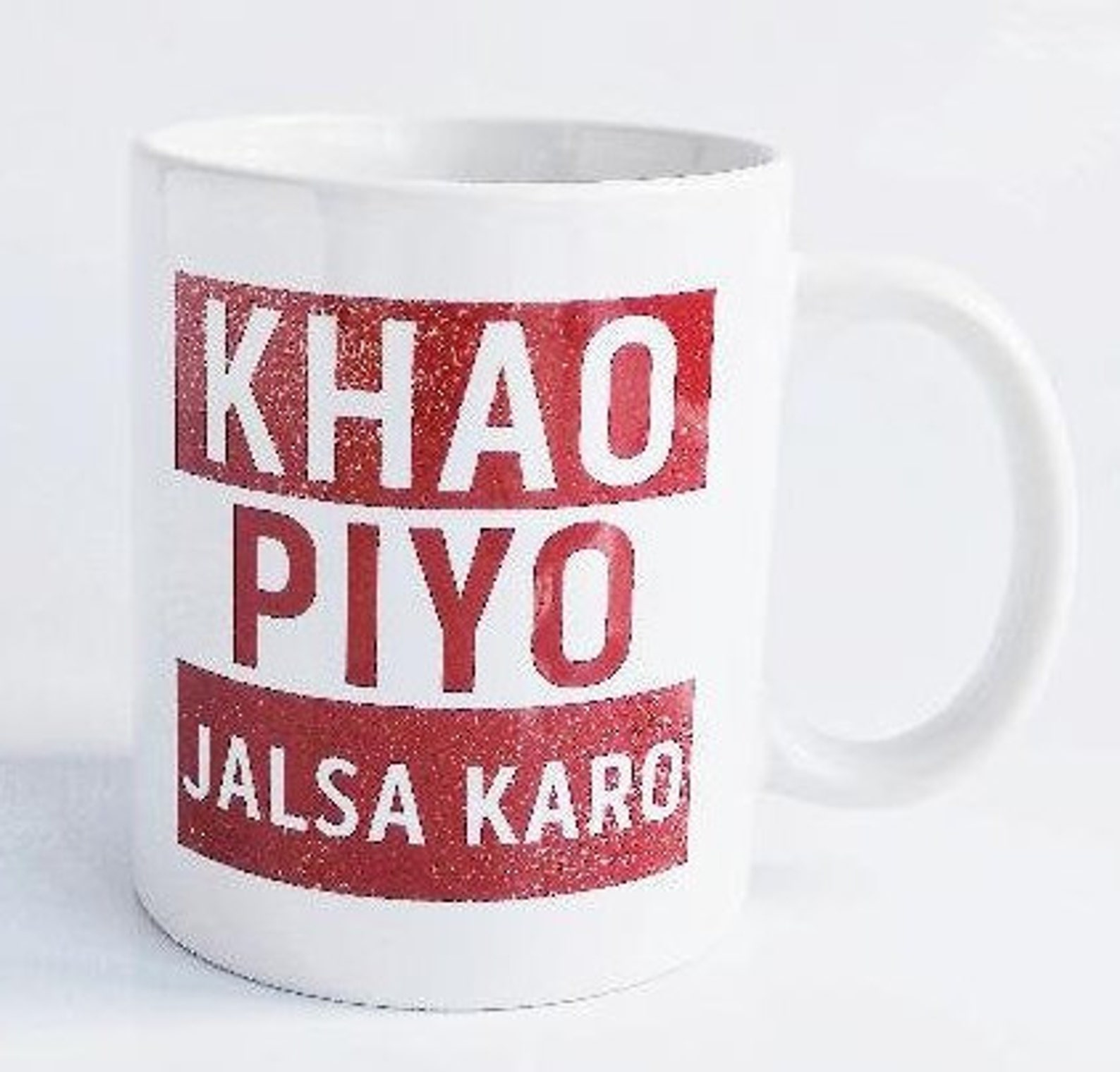 Khao Piyo Jalsa Karo Mug Gujarati Mugs Indian Mugs Funny Etsy