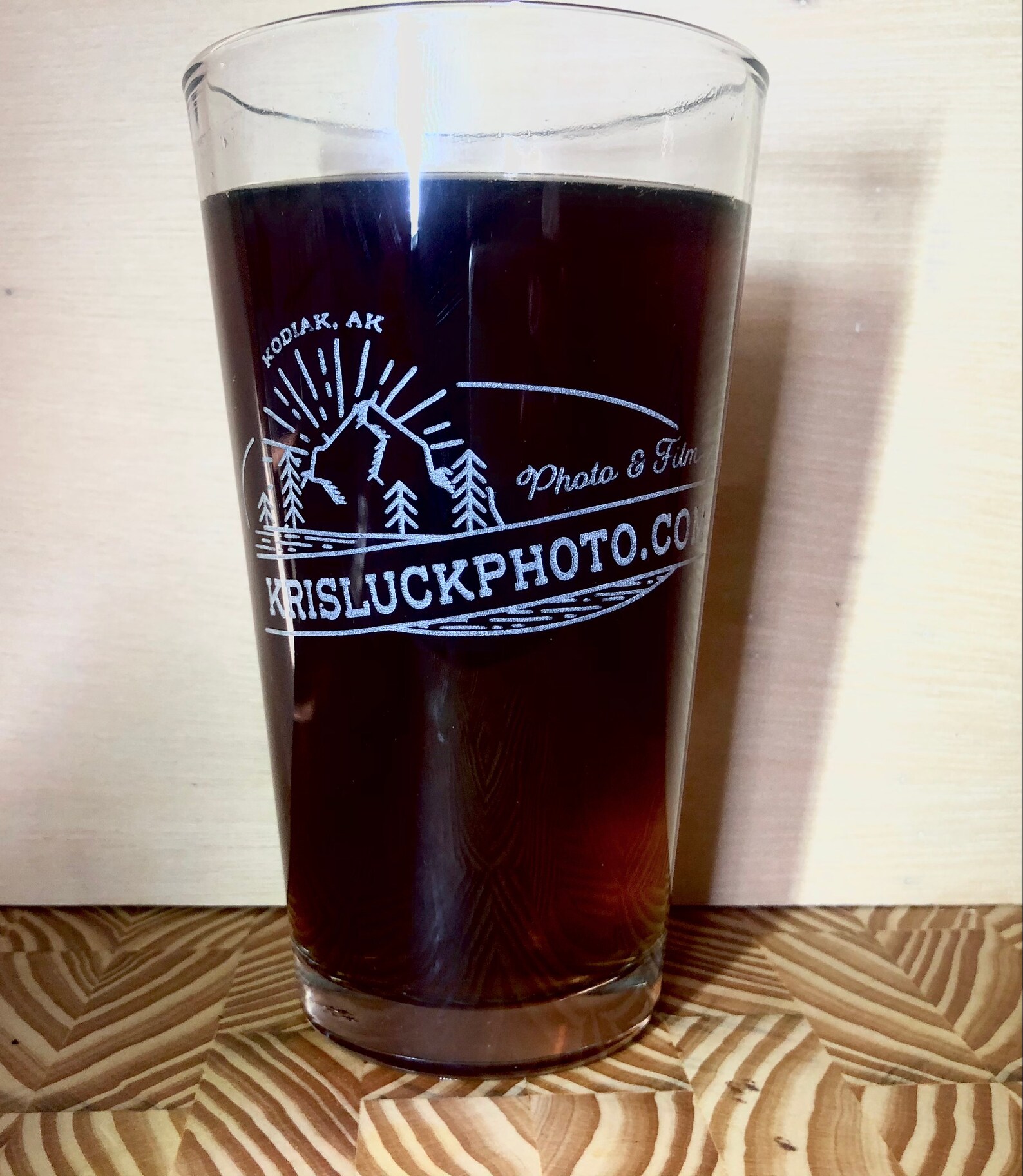 Custom Pint Glass With Your Logo Set of 4 Etsy