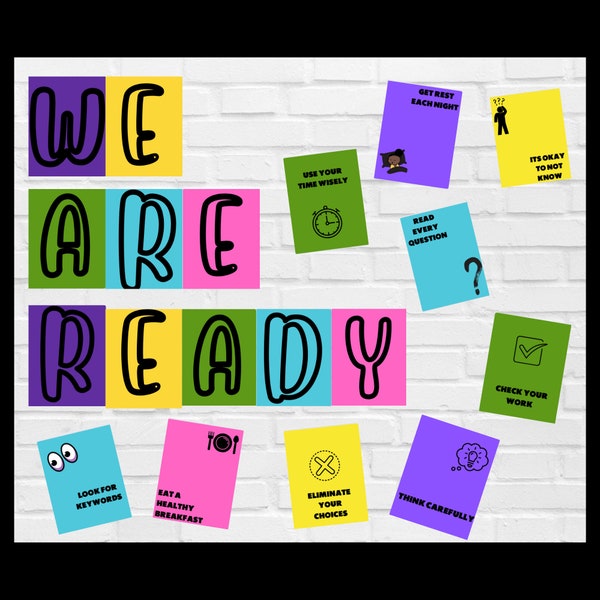 Testing Printable Bulletin Board I Classroom Decor