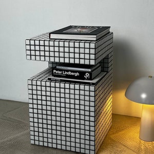 Tile Column - Handmade Tile Plinth - Tile Pedestal - Tile Furniture - Coffee table - Night shelf
