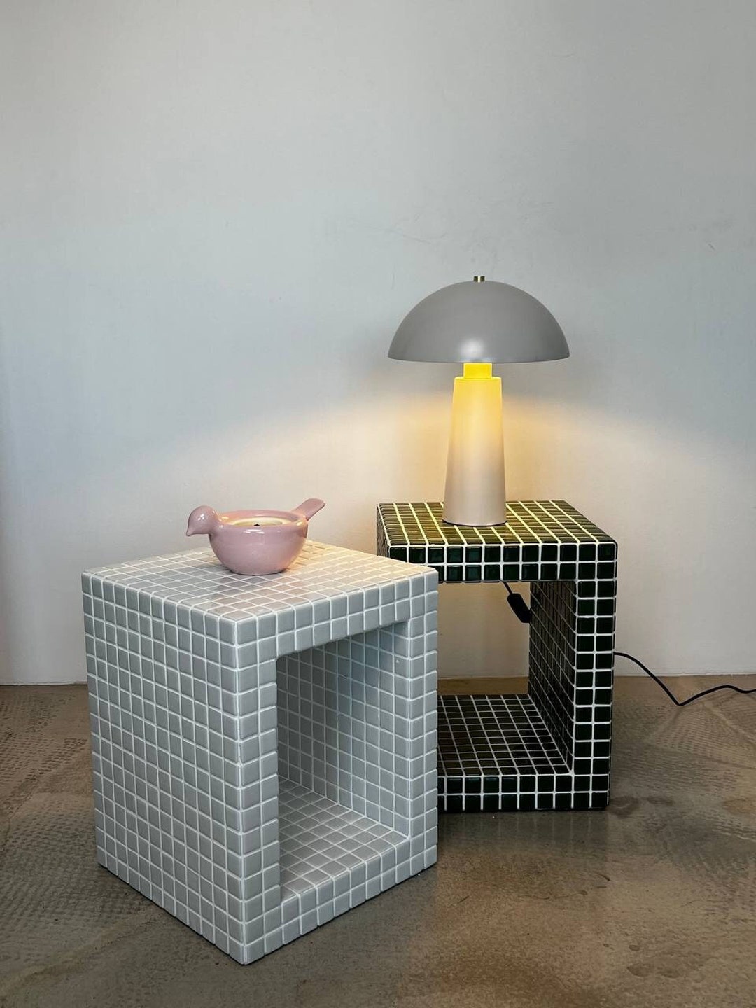Tile Side Table - Handmade Tile Table - Tile Furniture - Designer ...