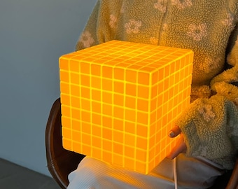 Tile table lamp, designer lamp, home decor, interior design,  lamp in the room, sweater for home