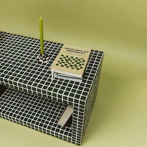 Custom price for table size 44 x 20 x 15 inches, burgundy tile color