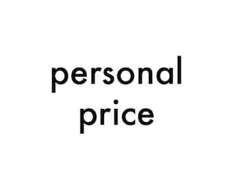 Personal price for table size 90x30x30 cm