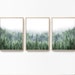 Green Forest Picture Set of 3 Forest Large Giclee Prints Pine Forest Poster Living Room Prints Landscape Set of 3 Trees Wall Art Photography 