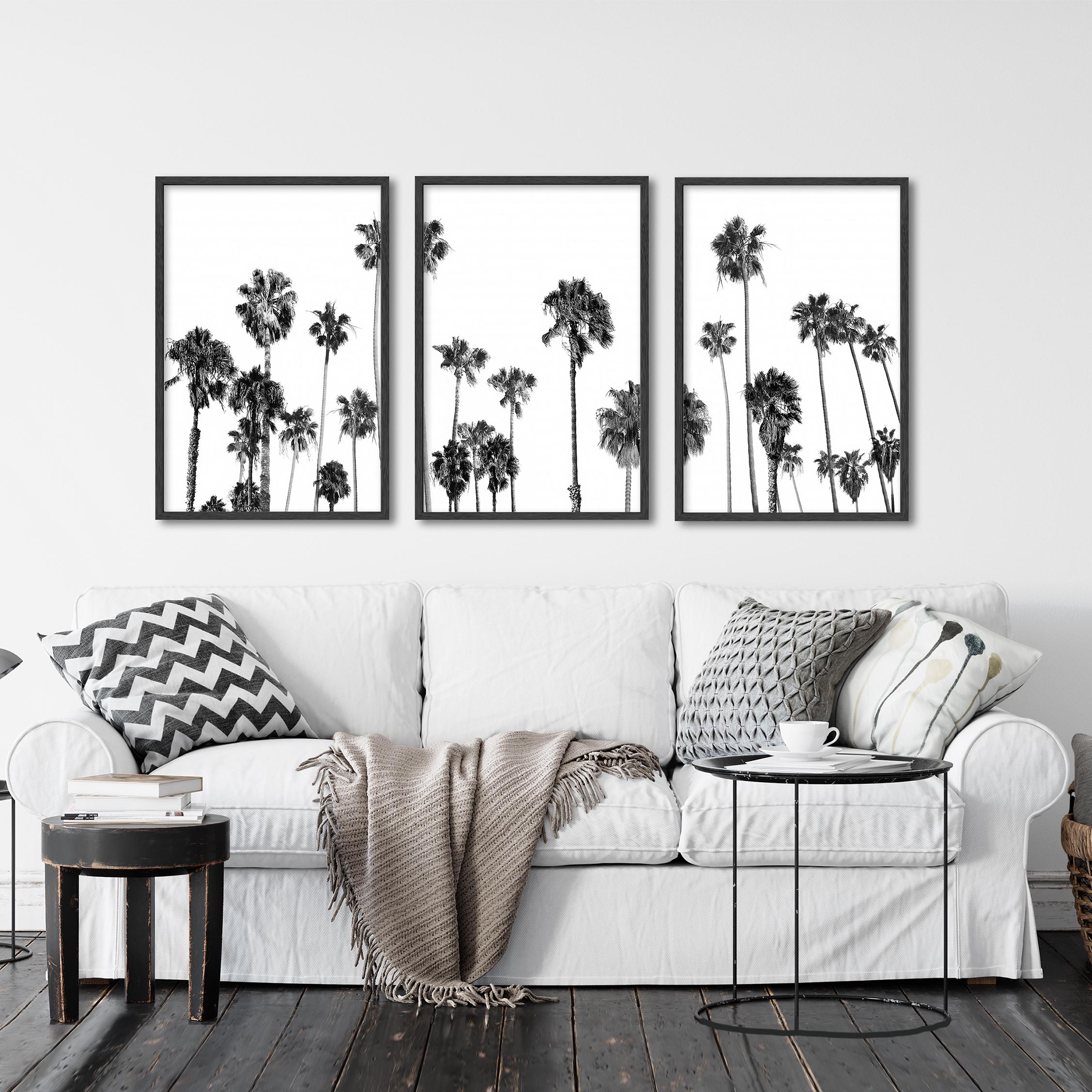 Black and White Palm Tree Print Set: California Beach Photography - Etsy