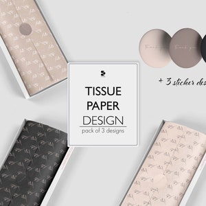 Wrapping Paper Design, Branded Tissue Paper, Digital Pattern, Printable Gift Wrap, Product Wrapping Paper, Elegant Tissue Paper