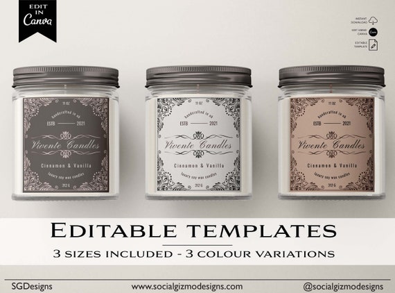 Candle Labels - Free Shipping