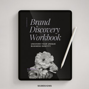 Brand Discovery Workbook for Small Business, Brand Strategy Workbook, Printable Brand Foundation Workbook, Brand Clarity Worksheets