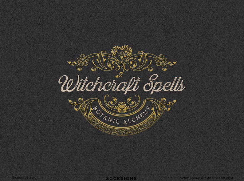 Apothecary Logo Design, Ornate Alchemy Brand Logo, Vintage Mystical ...