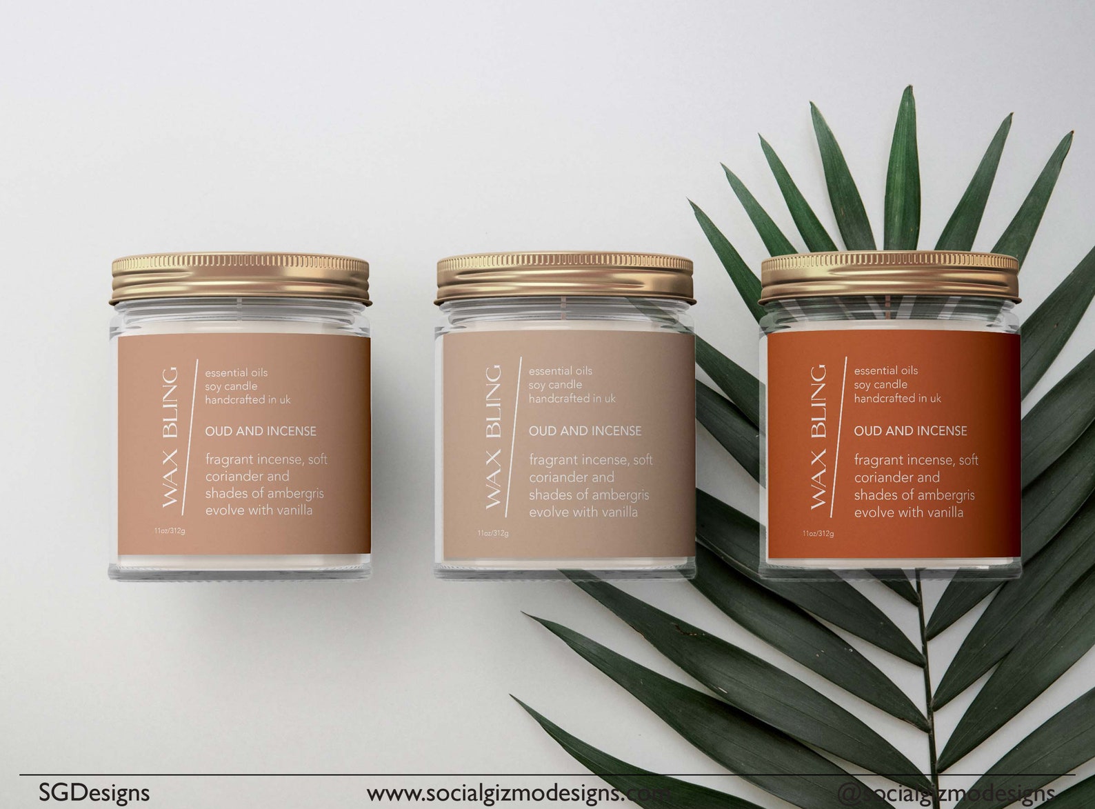 Brand Package for Candle business Branding Kit for Candles Etsy