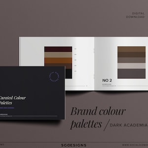 Brand Color Palette, Dark Academia Brand Color Palette, Vintage Colour Schemes, Brand Colors, Printable Colour Palette, Brown Colors Schemes