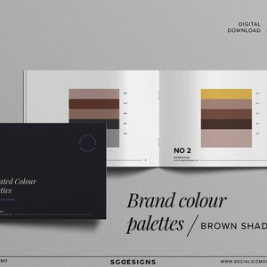 Brand Color Palette, Brown Color Palette, Earthy Colour Schemes, Brand Colors, Printable Colour Palette Booklet, Feminine Color Palettes