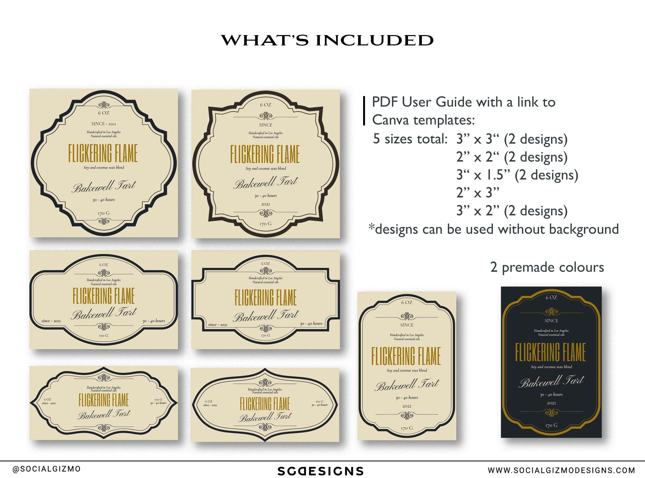 Apothecary Candle Label Templates Vintage Candle Labels Etsy