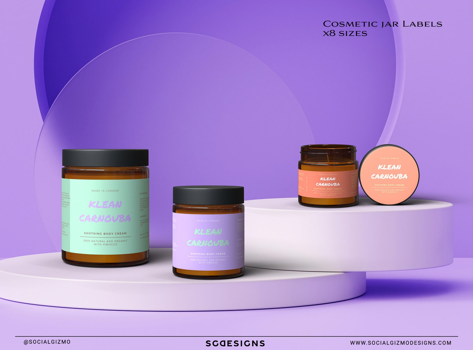 Bold Skincare Label Templates Bundle, Editable Modern Beauty & Cosmetic ...