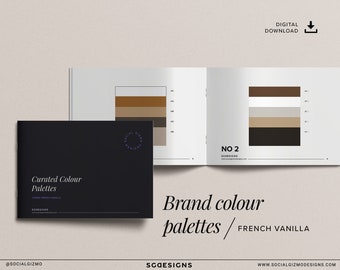 Vanilla Brand Farbpalette: Weiche feminine Farbschemata (PDF-Booklet)