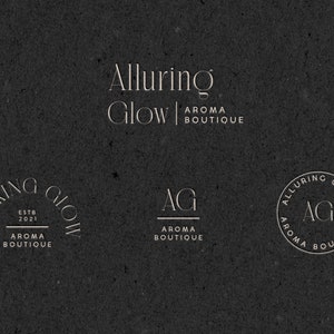Logotipo elegante y lujoso para empresas de cuidado de la piel, diseño de logotipo femenino, logotipo elegante, conjunto de logotipos, logotipo premium, logotipo prediseñado, logotipo para empresas de cuidado de la piel