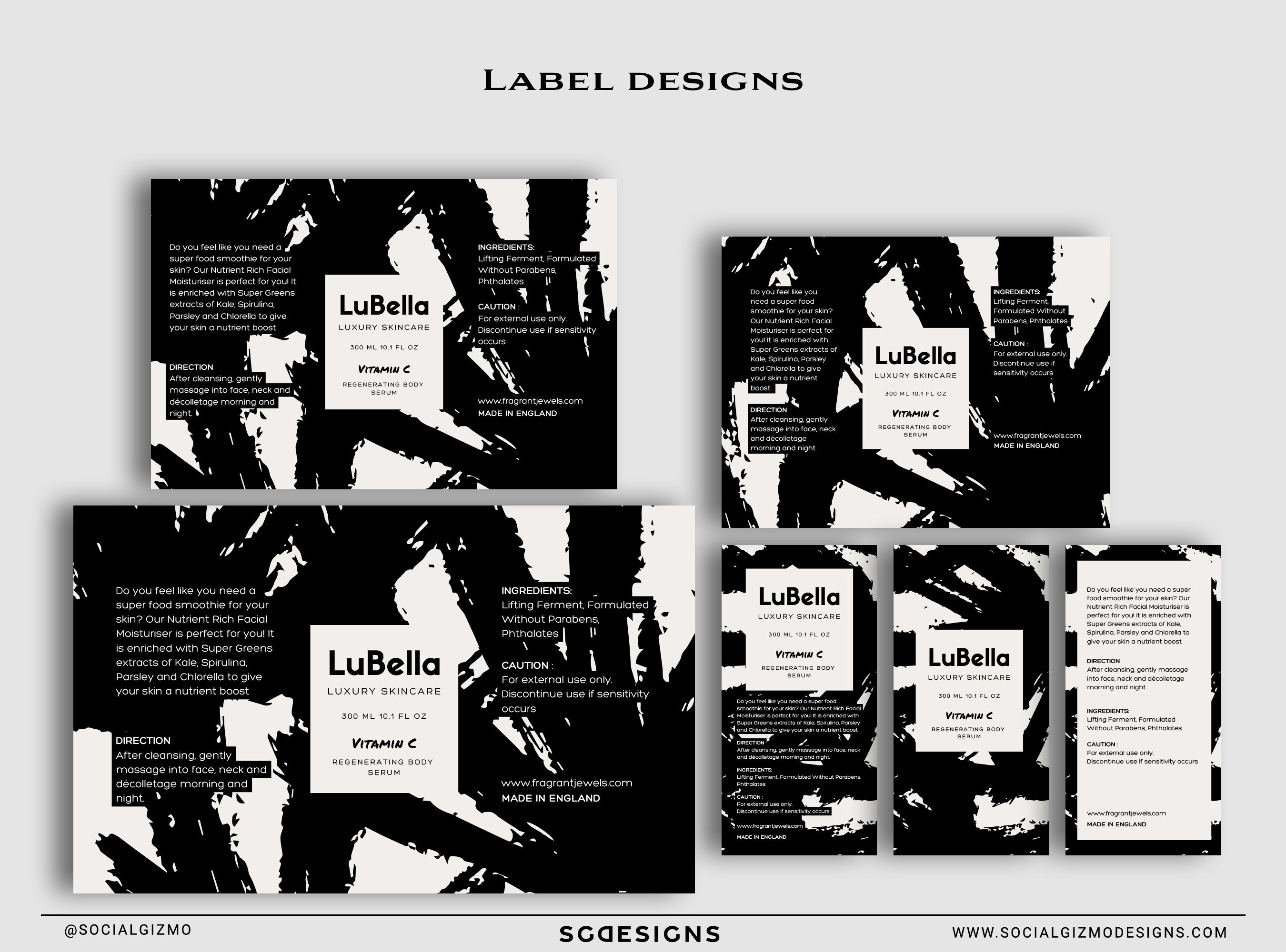 Modern Lotion Labels Editable Shampoo Bottle Labels Black Etsy