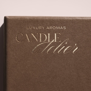 Luxury Script Logo Design for Candle Business, Elegant Candle Logo Design, Feminine Logo Design, Aesthetic Logo for Candle, Chic Logo Design